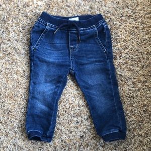 Baby Hudson Blue Jeans with Elastic Waistband